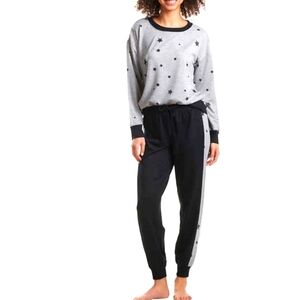 Splendid Gray Heather Ladies Jogger & Crew Neck Pajama Set
